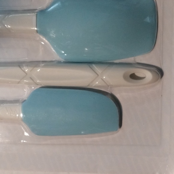 Mistralli Silicone Spatulas 4 Piece  Set Blue and White   New - Picture 6 of 7